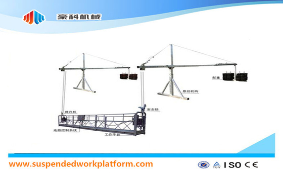 ZLP1000 8 - 10 m / min Safe Suspended Woking Platform For Building Construction And Maintenance