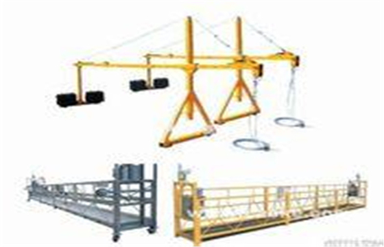 Strong Rope Suspended Platform ZLP800 Construction Gondola With Hoist LTD8.0 1.8KW