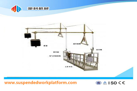 ZLP1000 Suspended Working Platform Swing Stage Scaffold For Large Tower / Bridge