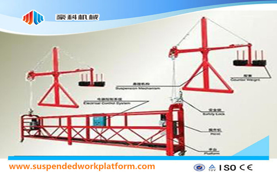 Adjustable Electrical Temporary Suspended Platform ZLP500 4000*690*1300 mm